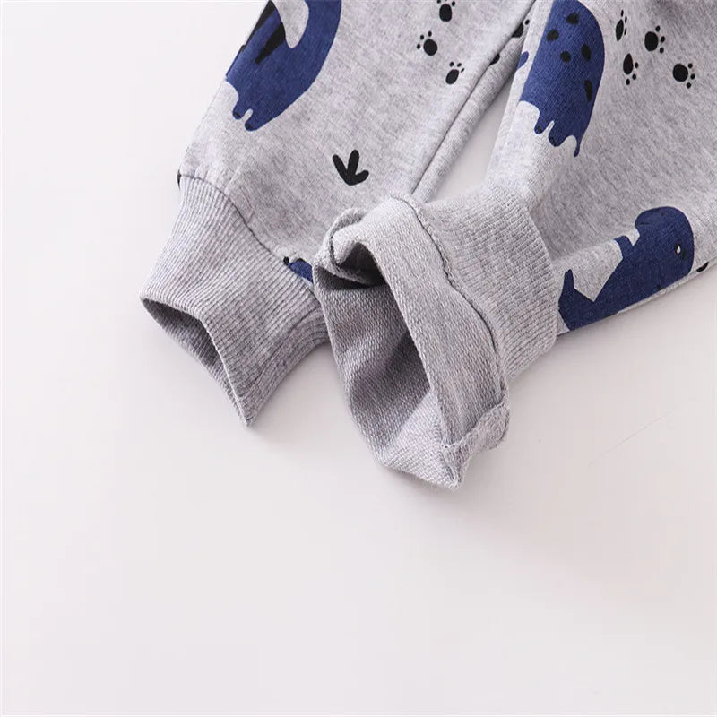Kids Sweatpants Drawstring Toddler Clothes Cotton Animals Full Trousers Boys Girls Pants