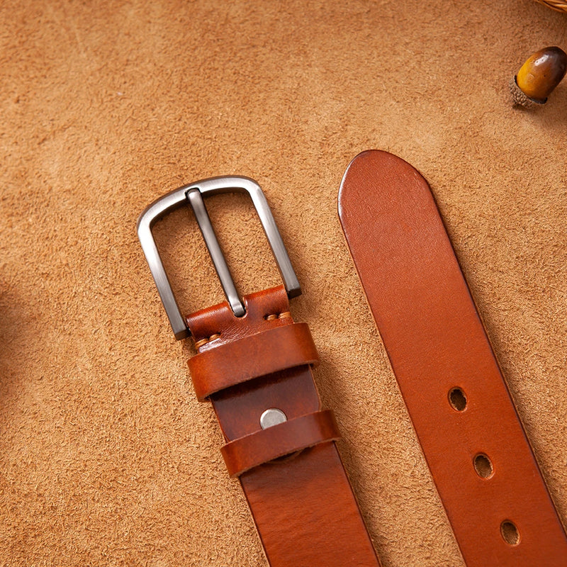 Top genuine leather belts for men luxury designer high brown male belt