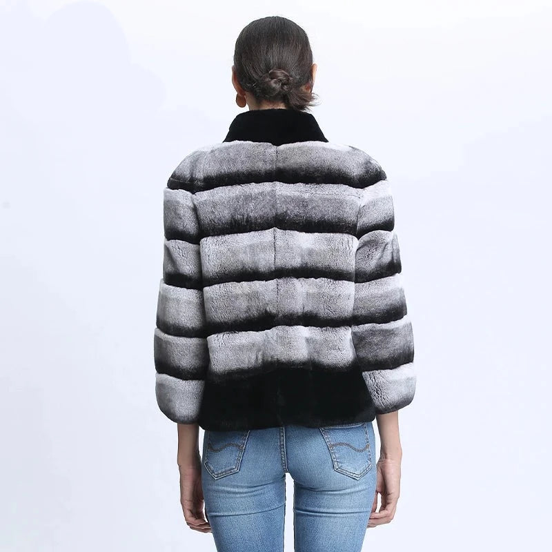 Fur Coat Women Real Fur Jackets Female Natural Fur Coat Women's Winter Jacket Thick Warm Slim Short Outwear