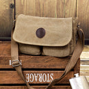 Men Messenger Bags Canvas Shoulder Bag Casual Style Satchels Solid Crossbody Bag Retro Small Bags