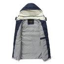 Men's Vest Winter Vest Casual Waistcoat Men's Sleeveless Jacket Warm Men's Vest Overcoats Hat Detachable