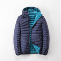 Women White Duck Down Parkas Autumn Winter Ultra Light Down Jacket Female Lieghtweight Hooded Double Side Coats Windbreakers