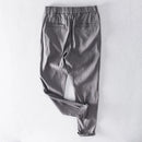 Men casual loose pants for men linen black stretch trousers men