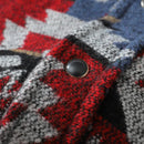 Flannel Men's Shirt Ethnic Style Element Pattern Long Sleeve Casual Button Up Pocket Jacket Brushed Soft Outdoor Top Shirts