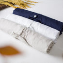 Men's Shirts Solid Dress Shirt Men Breathable Social Shirts Male