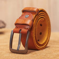 Men leather belt Retro top Genuine Leather Belts for men