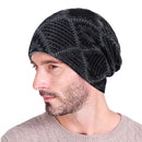Winter hats for men Knitted wool Beanies plus velvet Warm Cap bonnet Hip hop Caps For Men Woman's