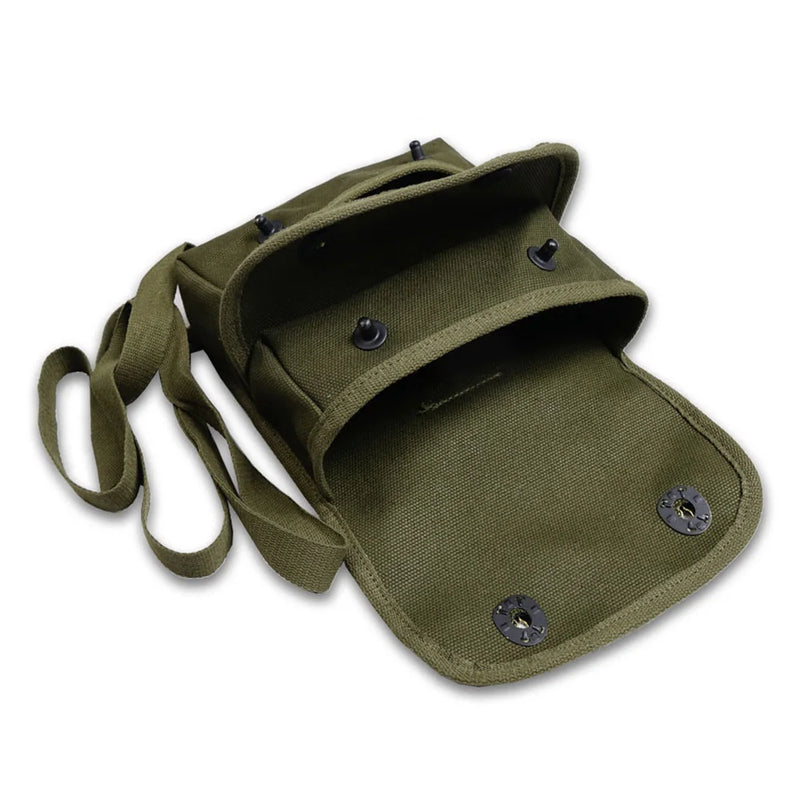 US army pouch combination knapsack two pocket outdoor tool kit bag army green