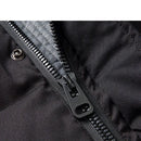 Men parka winter trendy cotton jacket thicken stripe windproof hooded outdoor loose overcoat