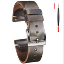 Genuine Leather Watch Bands Quick Release Strap For Men