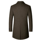 Winter coat men casual pockets luxurious male clothing pockets warm trench comfortable outwear