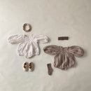 Newborn Baby Girls Casual Clothes Autumn Bodysuit Toddler Girls Cotton Embroidered Jumpsuit