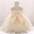 Cute Baby Girl One Year Birthday Dress Infant Gown Kids Beaded Embroidery Christmas Carnival