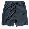 Summer Knitted Shorts Men's Casual Pants Loose Washed Drawstring Heavyweight