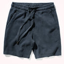 Summer Knitted Shorts Men's Casual Pants Loose Washed Drawstring Heavyweight