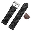 Genuine Leather Braided Watch Strap Quick Release Wrist Band Bracelet Accessories
