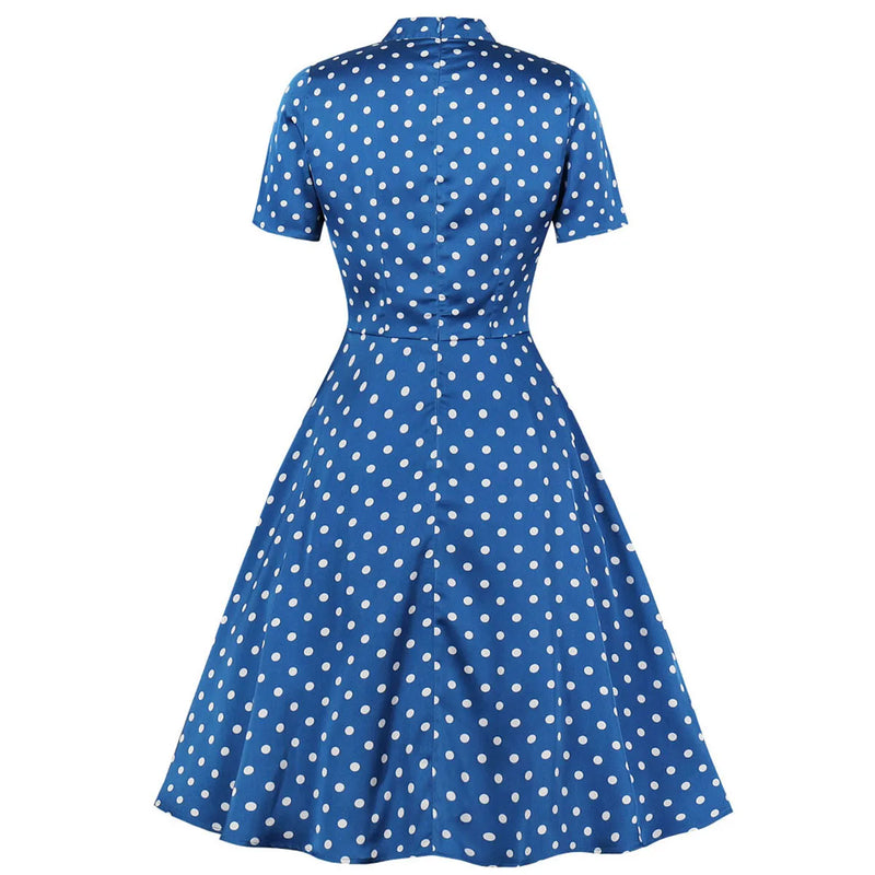 Midi Dress for Women Ladies Dresses Retro Vintage Summer