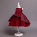 Flower Toddler Girls Dress Lace Bow Kids Dresses For Girls Clothes Children Christmas Dress For Girl Party Wedding Costume