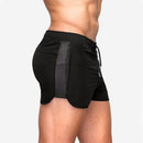 Summer Breathable Quick Drying Elastic Mesh Shorts European and American Fitness Training Sprint Six Shorts Men
