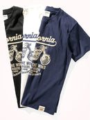 Summer American Retro Short-sleeved Motorcycle T-shirt Men's Washed Old Round Neck Casual Tops