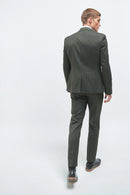 Men Suit Custom Formal Solid Slim Long Sleeve Casual Cocktail Party Evening Wedding Groomsman