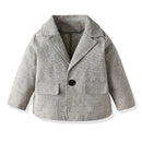 Boys Clothing Set Suit Outerwear Cotton Long Sleeve Jacket Shirt Pants  Coat Outfits Little Gentleman Costume