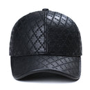 Black and gray checkered patterned cap on a white background, Obroi