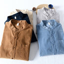 Corduroy cotton men shirt shirts for men autumn spring casual shirt men