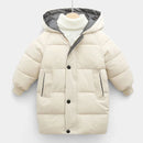 Kids Coats Baby Boys Jackets Warm Girls Hooded Snowsuit Teen Children Thick Long Outerwear Kids Winter Clothes