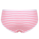 Womens Briefs Panties with Ribbon Bowknot Underpants Navy Style Stripe Middle Waist Cotton Undergarment Underwear