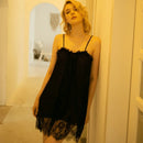 lace double lingerie strap nightdress