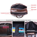 Genuine Leather Men's Briefcase First Layer of Briefcases Shoulder Bag for Men Travel Handbag Men Briefcase