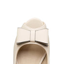 Summer Pumps Women's bow-knot Thick heel Shoes Fight Fish Mouth Fine With High Heels 9CM