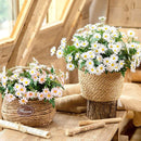5Pcs 50cm Artificial White Daisy Flower Bouquet DIY Vase Home Garden Living Room Decoration
