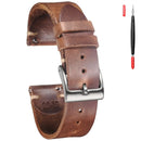 Genuine Leather Watch Bands Quick Release Strap For Men