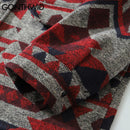 Thick Shirts Coat Streetwear Hip Hop Pockets Geometric Block Shirt Men Casual Shirts Jacket Tops