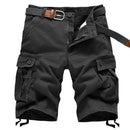 Men Summer Knee Length Cargo Shorts Trousers Sweatpants Hombre Male Casual Slim Fit