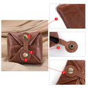 Genuine Leather Rfid Wallet Small Coin Pocke Unisex Credit Card Holder Wallet Men Women Card Id Holder Buckle Coin Purse
