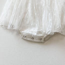 Baby Girls Bodysuit Dress Elegant Summer Ruffles Short Sleeve Jumpsuit Cute Party Princess Outfit