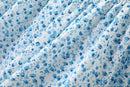 Floral Camis Summer Ladies Vintage Blue Tops Cute Women Soft Cotton Top Chic