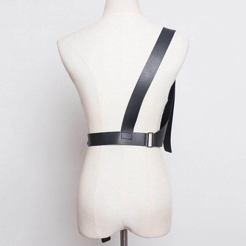 Spring Summer Leather Strap Belt Brief Irregular Personality Girdle Women Fashion Tide All-match