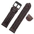 Genuine Leather Braided Watch Strap Quick Release Wrist Band Bracelet Accessories