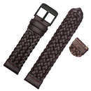 Genuine Leather Braided Watch Strap Quick Release Wrist Band Bracelet Accessories