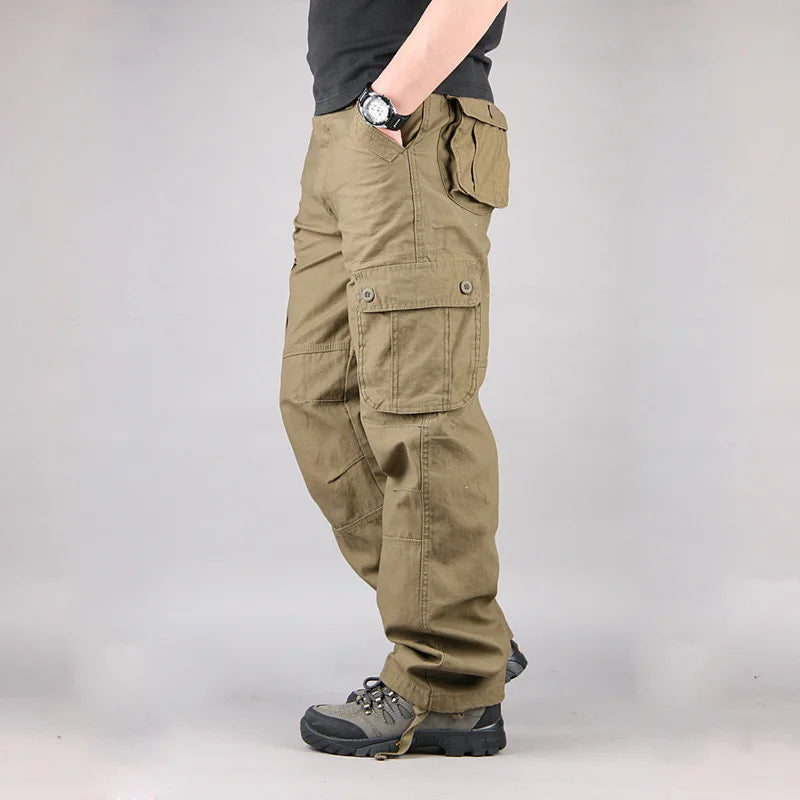 Men's Tactical Cargo Pants Army Military Outdoor Male Overalls Trousers