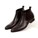 Men Ankle Boots Genuine Leather Comfortable Men Dress Shoes Chelsea Boots