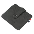 Thin Credit Card Holder Wallet Designer Male Nubuck Leather Slim For Man