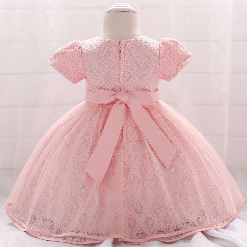 Gown Clothes Infant Baby Girl Dress Lace Embroidery beads Baptism Dresses for Girls 1st Year Birthday Party Wedding