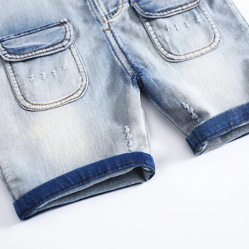 Baby Rompers summer Shorts Jeans Overalls Infant Clothes Toddlers Jumpsuit Kids Clothing