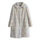 Genuine Mink Fur Coats Hooded Thick Warm Mink Coat For Winter Women High-End Quality Real Fur Long  Sleeve And Hem Removable