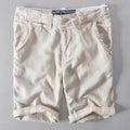 Linen Beach Shorts Men Mid-waist Loose Swimwear Board Shorts For Men Casual Short